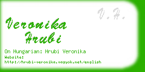 veronika hrubi business card